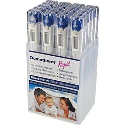Eine Packung mit mehreren digitalen Fieberthermometern von Domotherm.